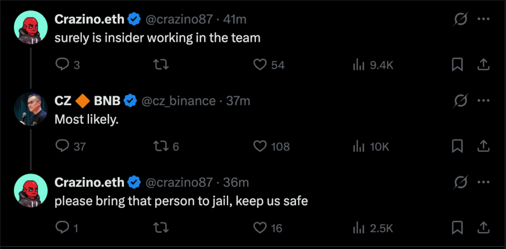 CZ: Trust Wallet 지갑은 사용자에게 자산 손실을 보상할 것이며 도난 금액은 미화 7백만 달러에 달합니다.